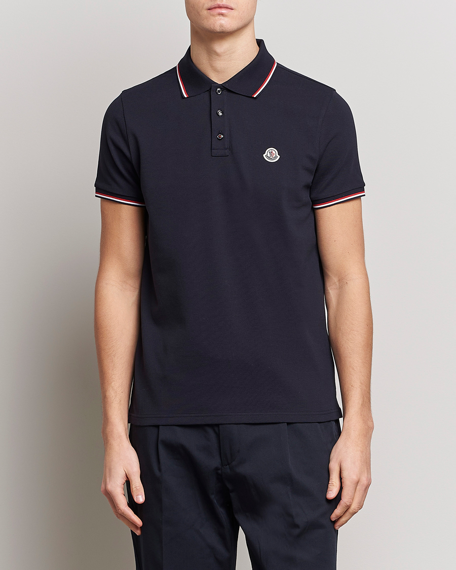 Homme |  | Moncler | Contrast Rib Polo Navy