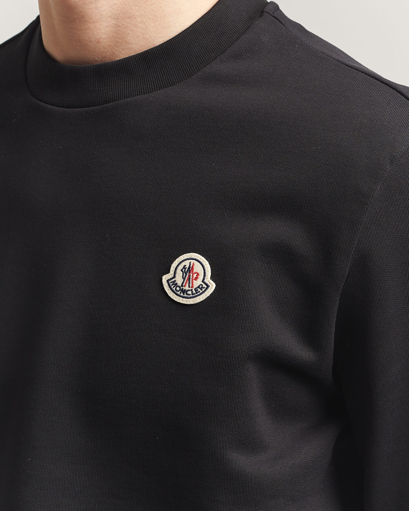 Homme | Pulls Et Tricots | Moncler | Logo Sweatshirt Black