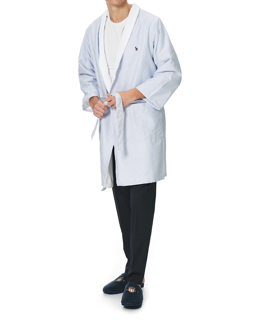 Homme | Peignoirs Et Pyjamas | Ralph Lauren Home | Oxford Men Kimono Bathrobe Blue