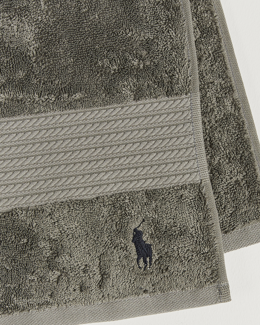 Homme | Ralph Lauren Home Polo Player Guest Towel 40x75 Pebble | Ralph Lauren Home | Polo Player Guest Towel 40x75 Pebble