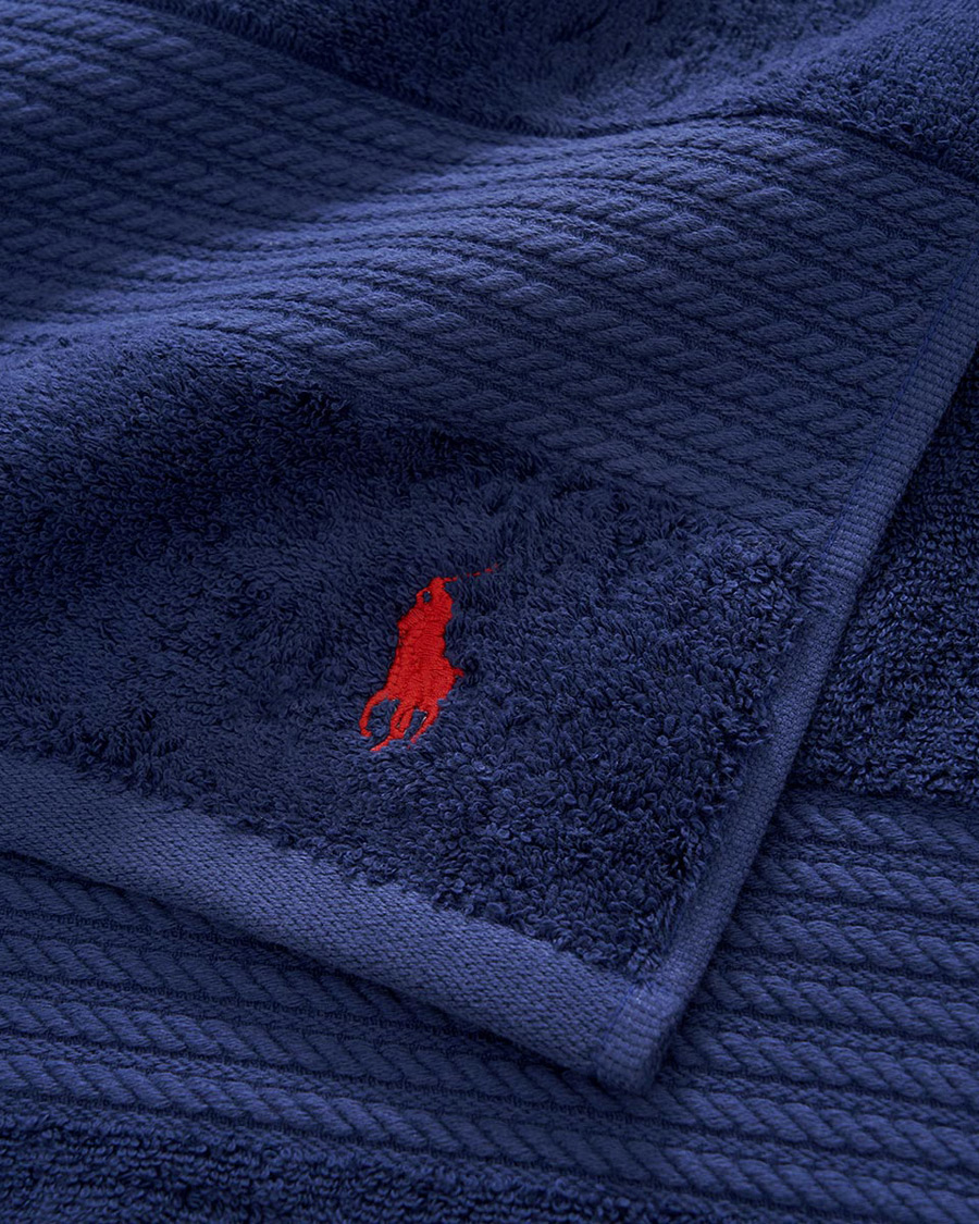 Homme | Ralph Lauren Home Polo Player Shower Towel 75x140 Marine | Ralph Lauren Home | Polo Player Shower Towel 75x140 Marine