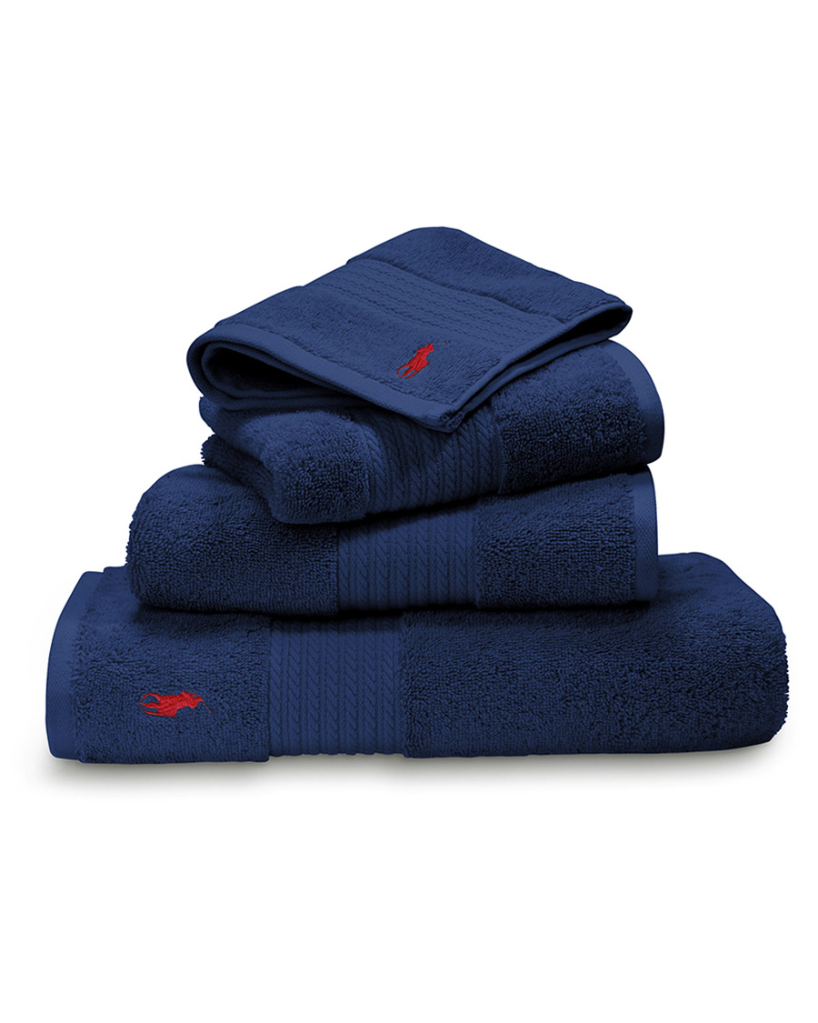 Homme | Ralph Lauren Home Polo Player Shower Towel 75x140 Marine | Ralph Lauren Home | Polo Player Shower Towel 75x140 Marine