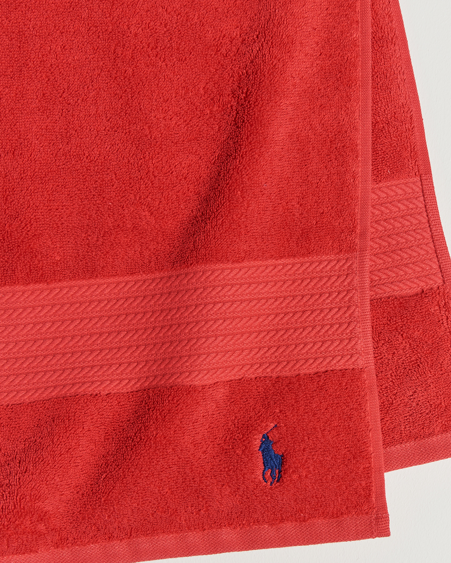 Homme | Ralph Lauren Home Polo Player Shower Towel 75x140 Red Rose | Ralph Lauren Home | Polo Player Shower Towel 75x140 Red Rose