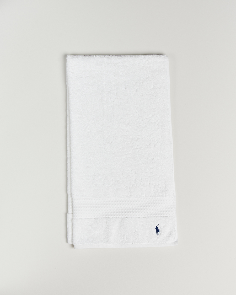 Homme | Ralph Lauren Home Polo Player Shower Towel 75x140 White | Ralph Lauren Home | Polo Player Shower Towel 75x140 White