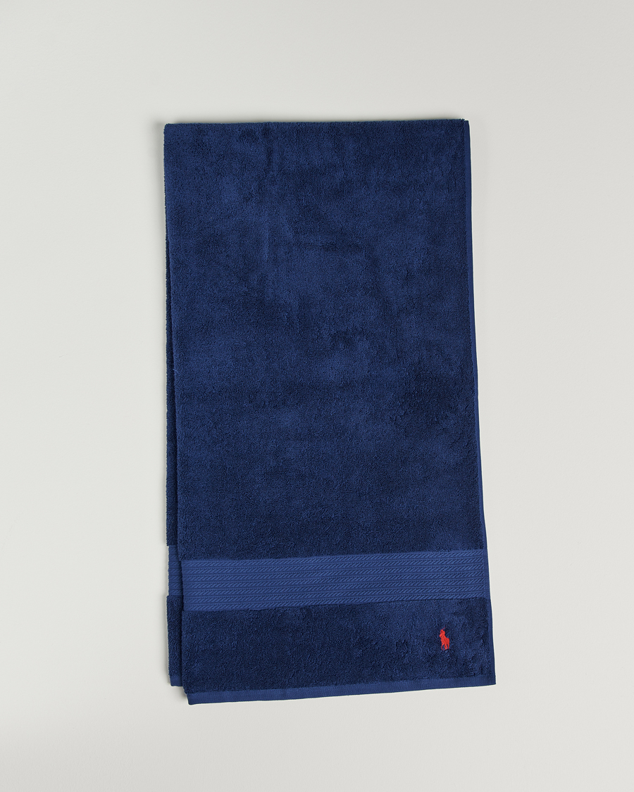 Homme | Ralph Lauren Home Polo Player Bath Sheet 90x170 Marine | Ralph Lauren Home | Polo Player Bath Sheet 90x170 Marine
