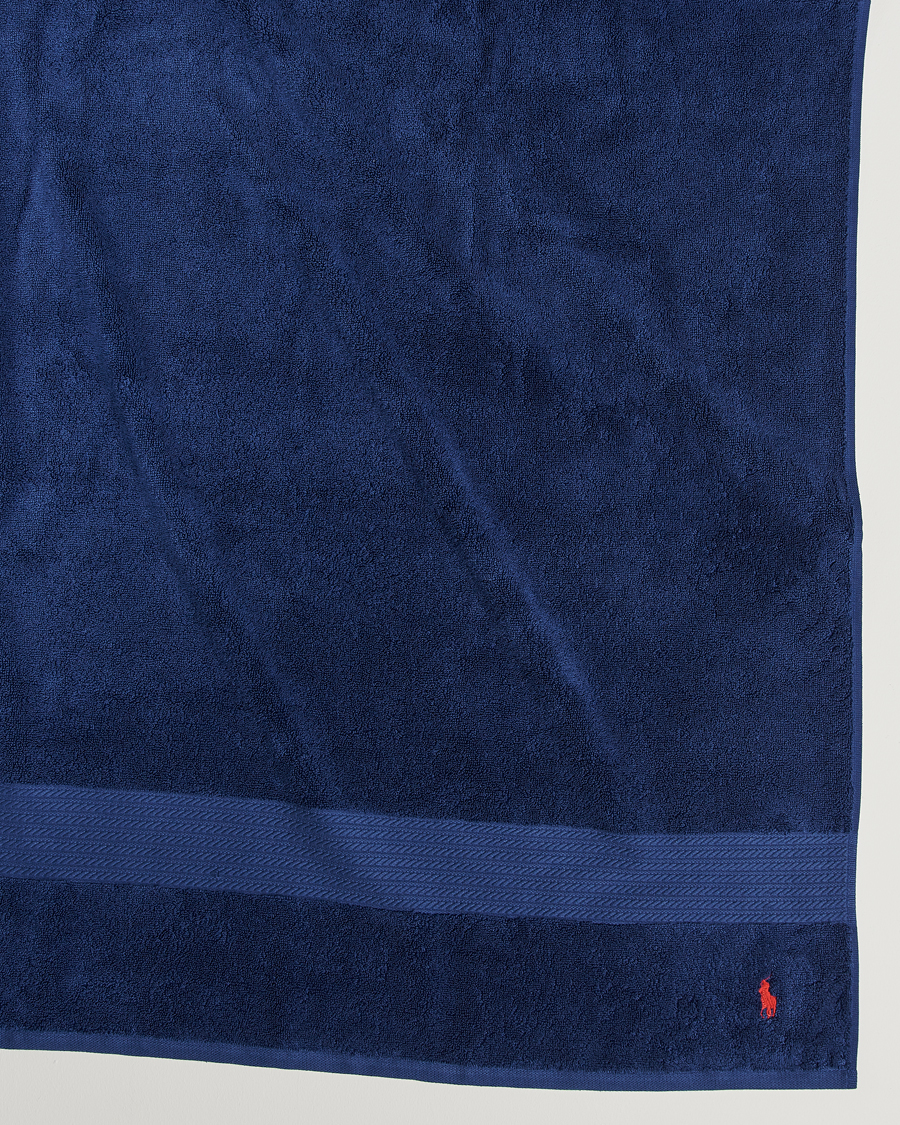 Homme | Ralph Lauren Home Polo Player Bath Sheet 90x170 Marine | Ralph Lauren Home | Polo Player Bath Sheet 90x170 Marine