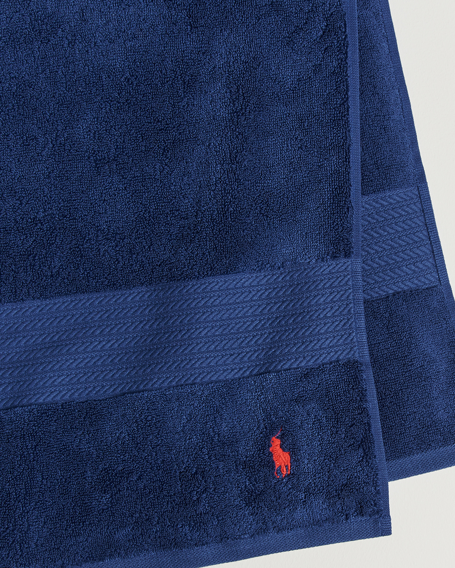 Homme | Ralph Lauren Home Polo Player Bath Sheet 90x170 Marine | Ralph Lauren Home | Polo Player Bath Sheet 90x170 Marine