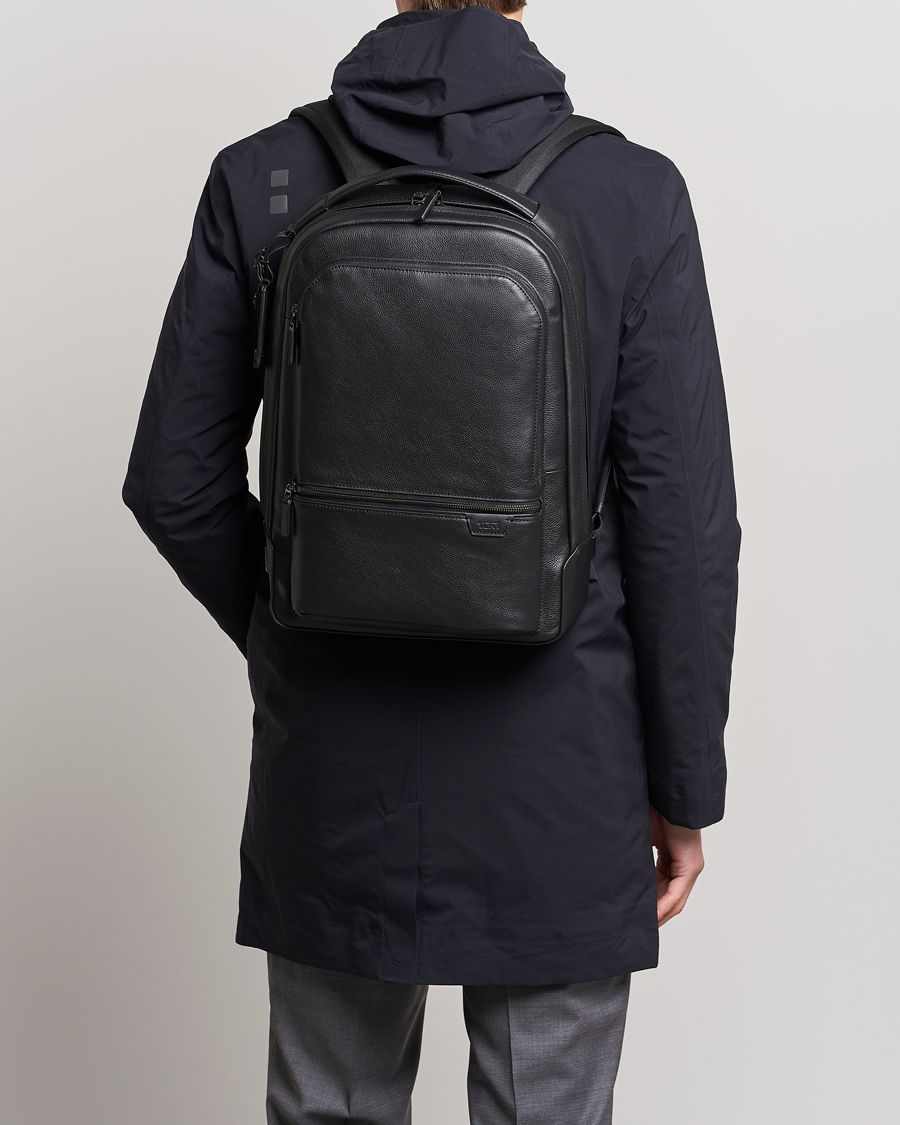 Homme | Formal Wear | TUMI | Harrison Bradner Leather Backpack Black