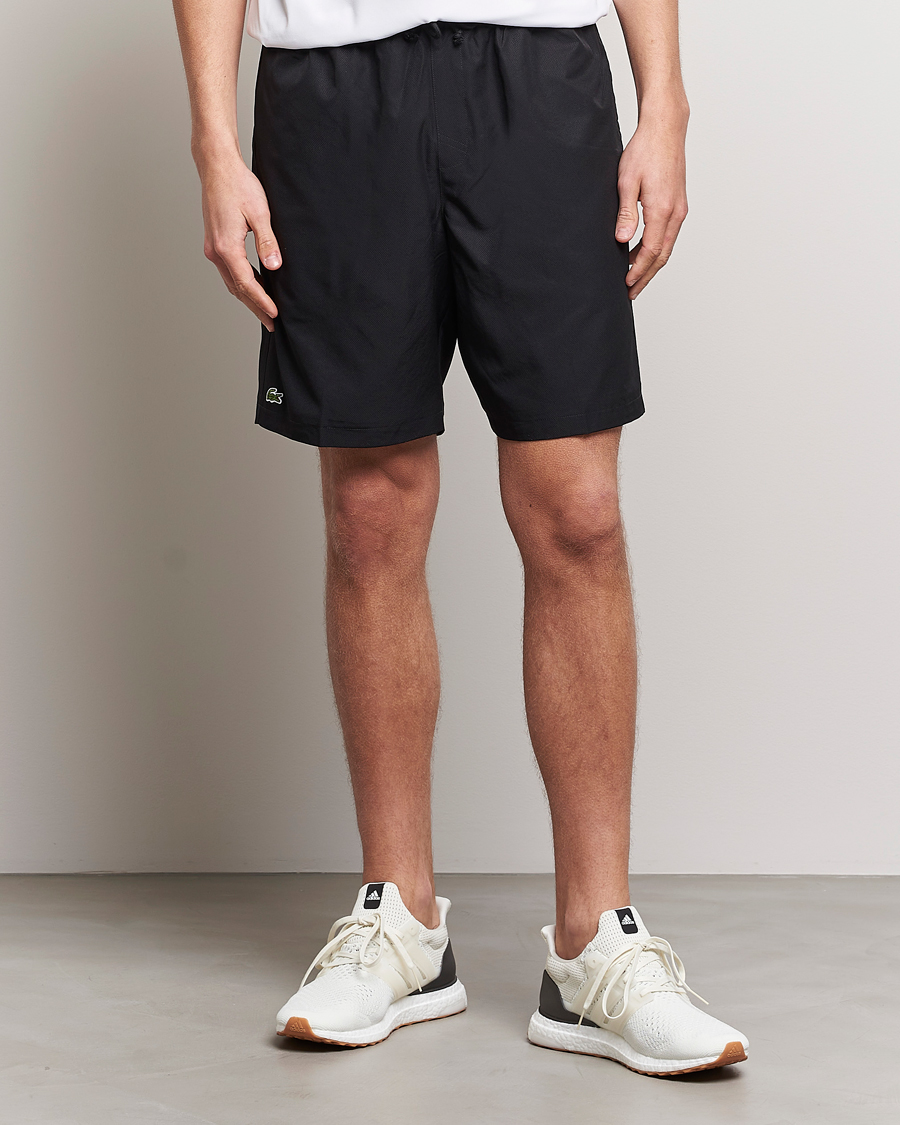 Homme | Shorts | Lacoste Sport | Performance Tennis Drawsting Shorts Black