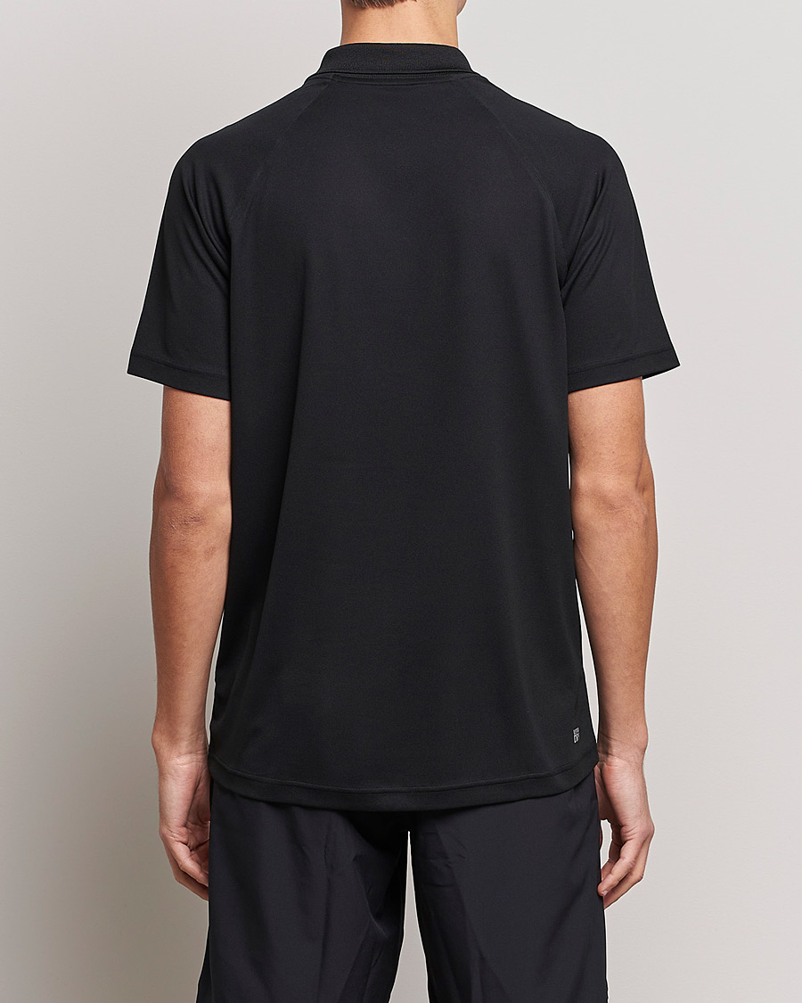 Homme | Polos | Lacoste | Sport Performance Ribbed Collar Polo Black