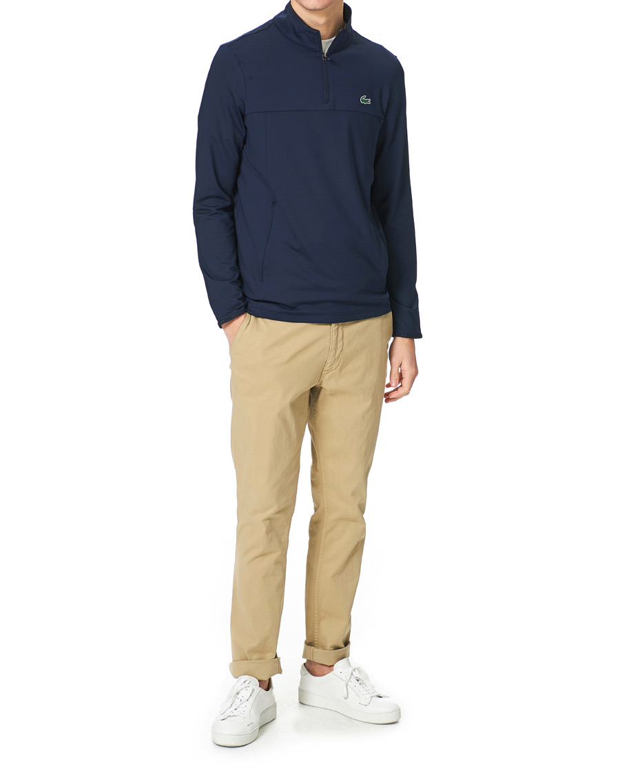 Homme | Pulls Et Tricots | Lacoste Sport | Performance Midlayer Half Zip Navy Blue