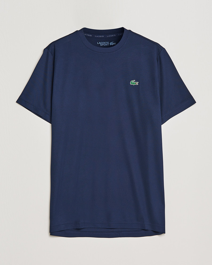 Homme | T-shirts | Lacoste Sport | Performance Crew Neck T-Shirt Navy Blue