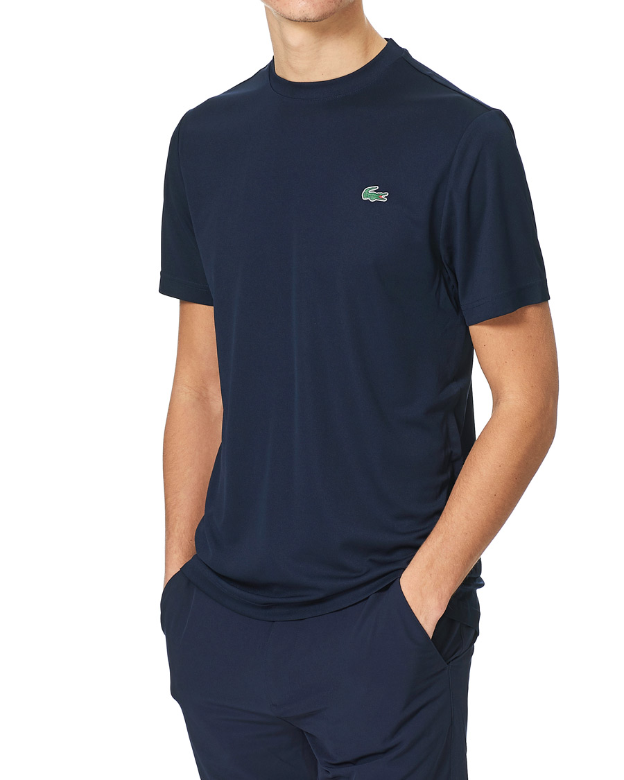 Homme | T-shirts | Lacoste Sport | Performance Crew Neck T-Shirt Navy Blue