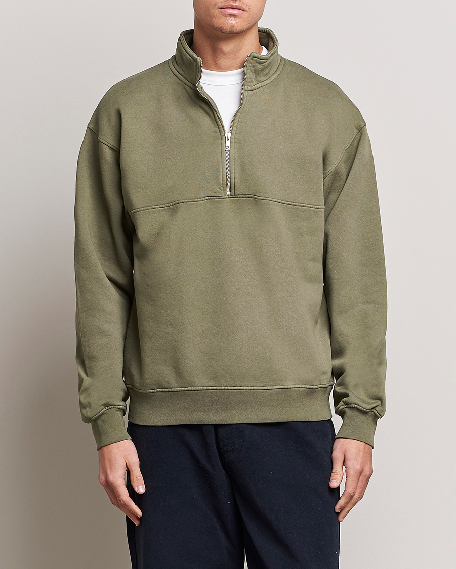 Homme |  | Colorful Standard | Classic Organic Half-Zip Dusty Olive