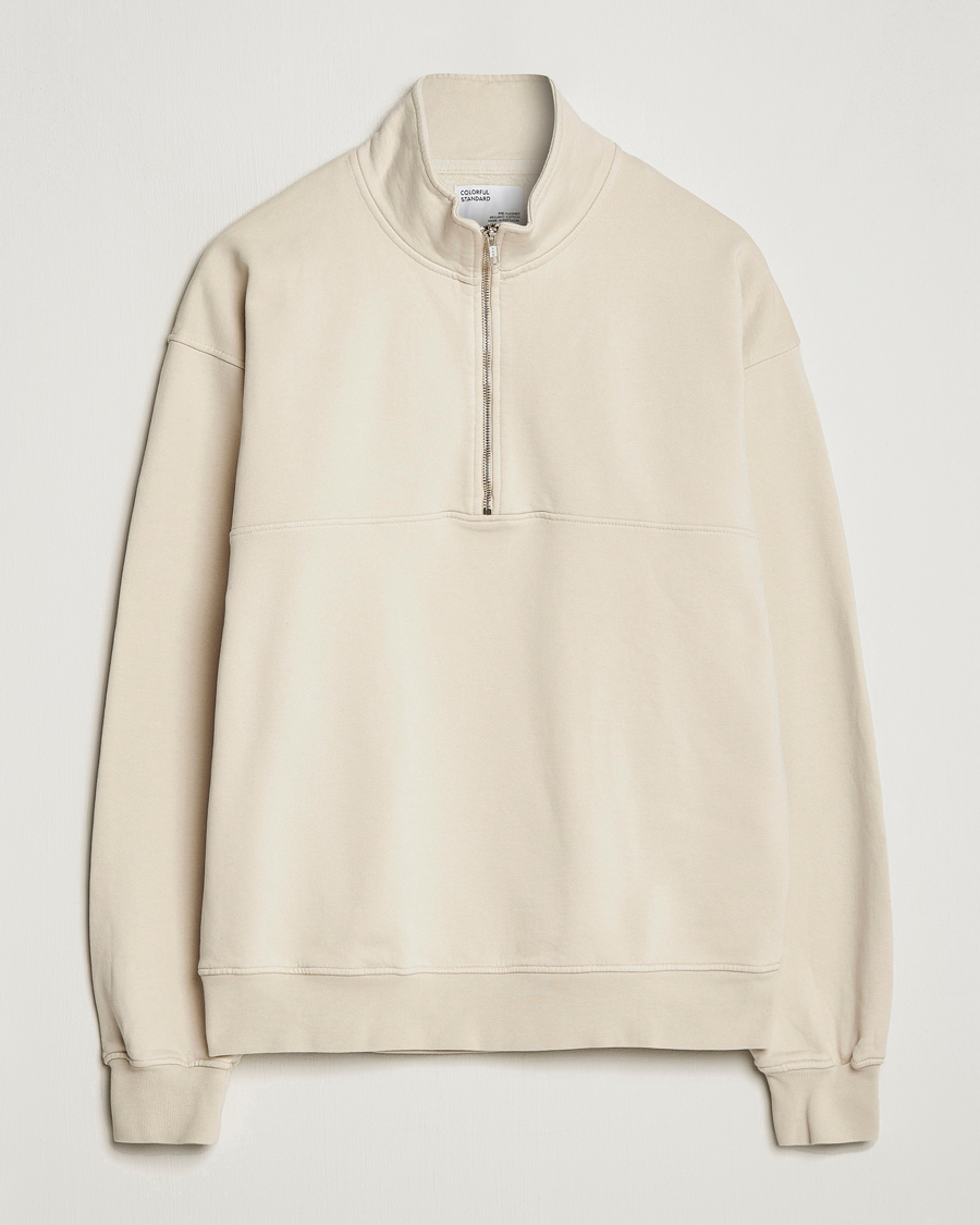 Homme | Pulls Et Tricots | Colorful Standard | Classic Organic Half-Zip Ivory White
