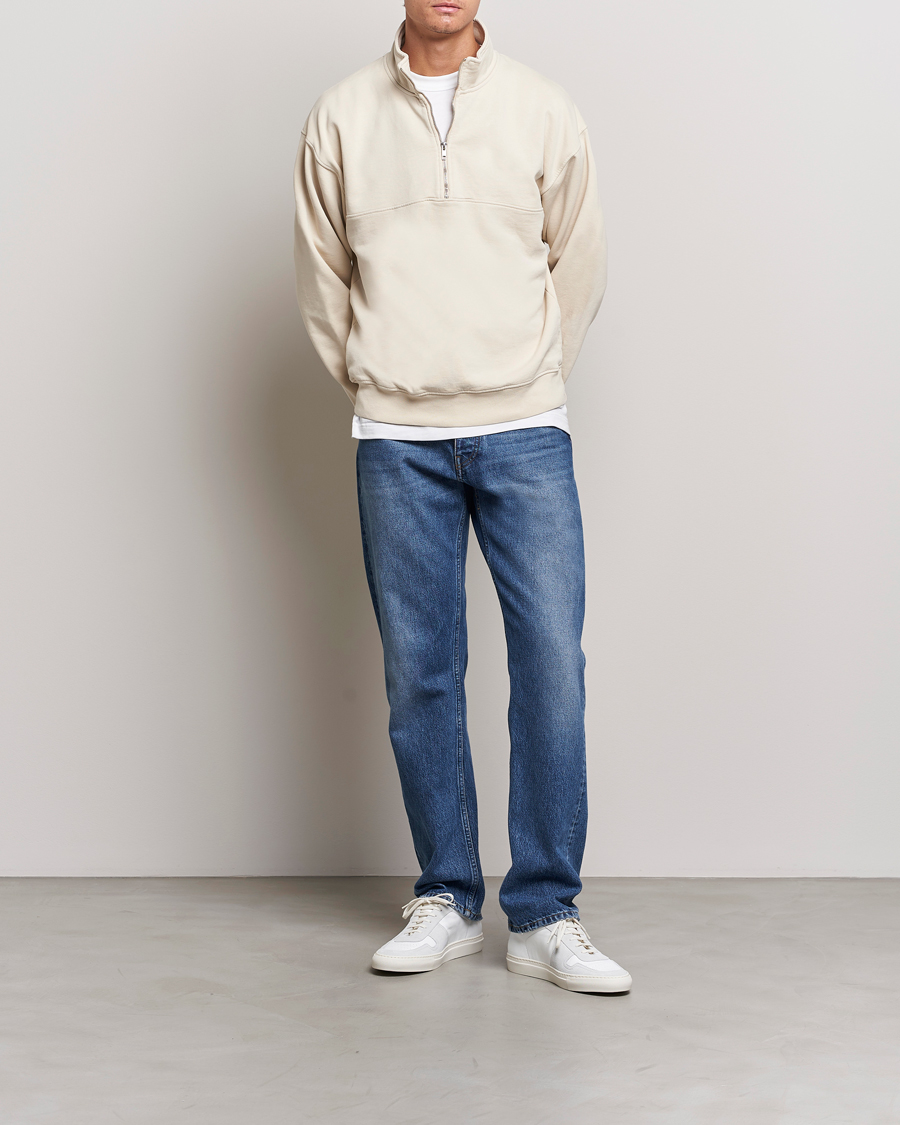 Homme | Pulls Et Tricots | Colorful Standard | Classic Organic Half-Zip Ivory White