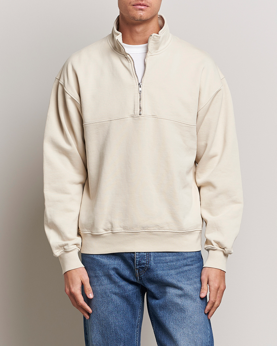 Homme | Pulls Et Tricots | Colorful Standard | Classic Organic Half-Zip Ivory White