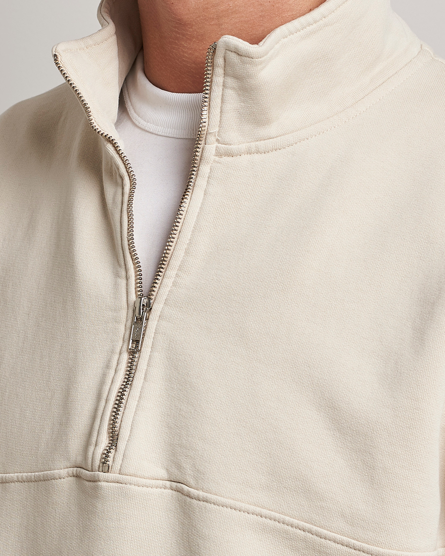 Homme | Pulls Et Tricots | Colorful Standard | Classic Organic Half-Zip Ivory White