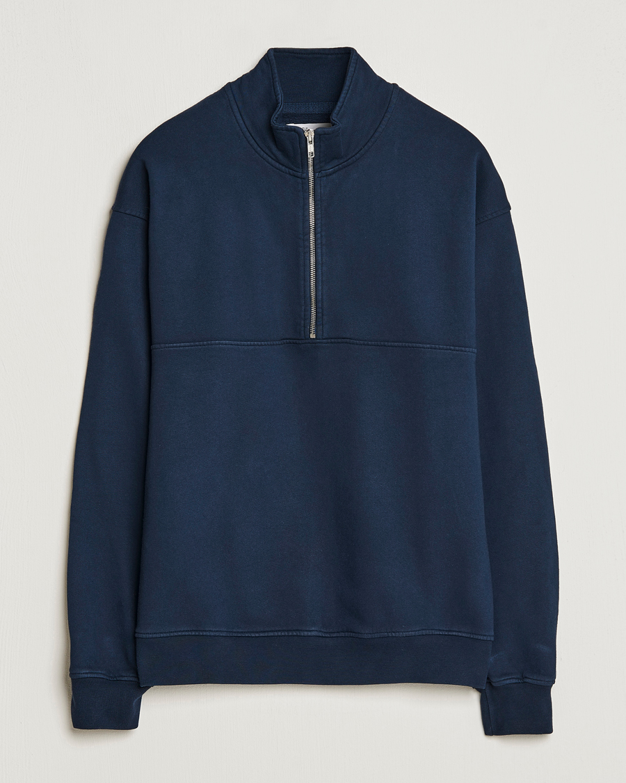 Homme | Pulls Et Tricots | Colorful Standard | Classic Organic Half-Zip Navy Blue