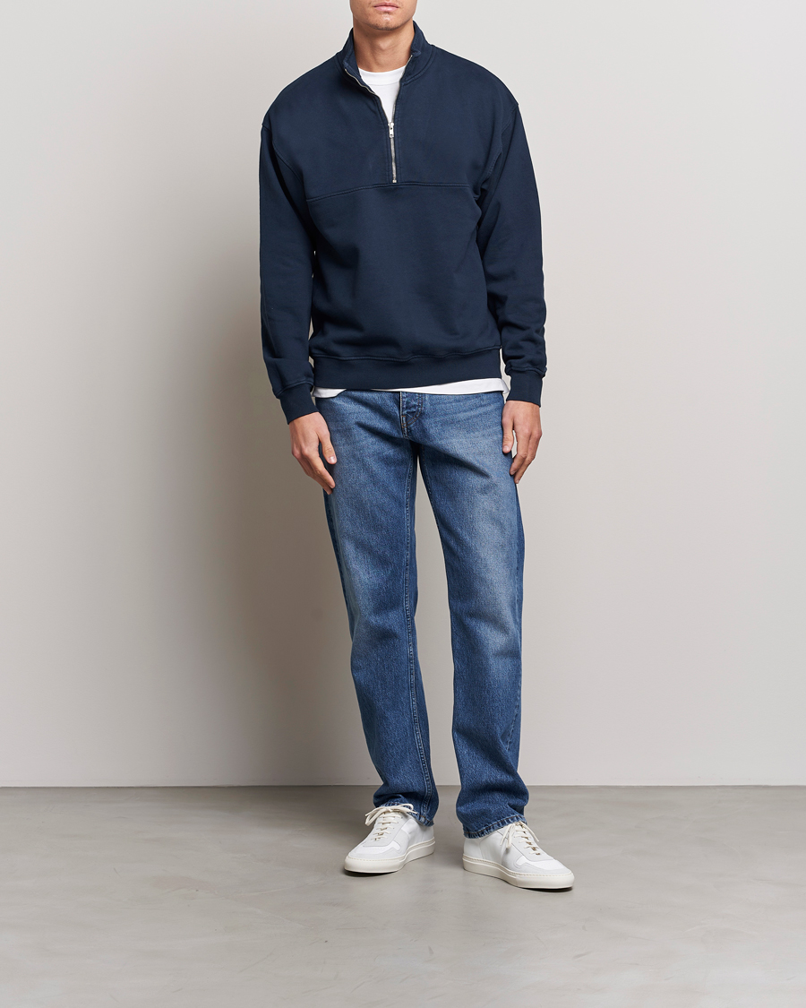 Homme | Pulls Et Tricots | Colorful Standard | Classic Organic Half-Zip Navy Blue
