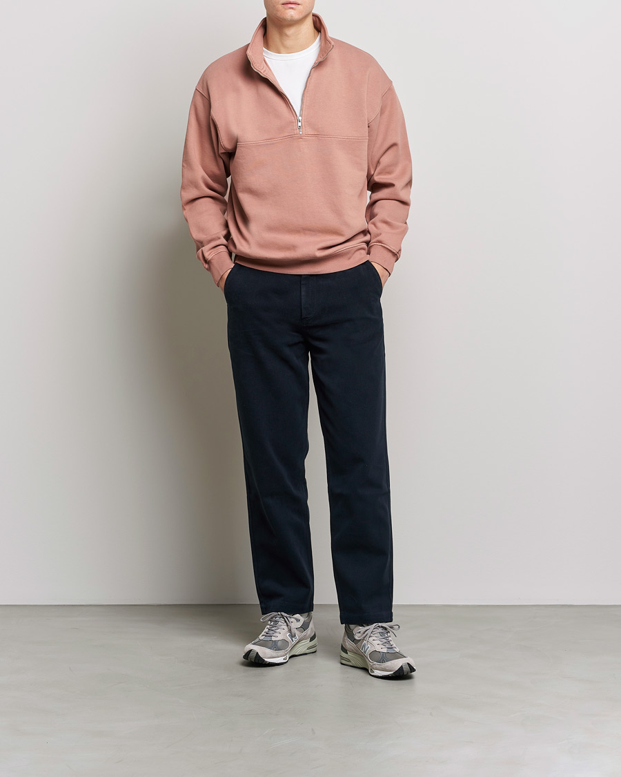 Homme | Pulls Et Tricots | Colorful Standard | Classic Organic Half-Zip Rosewood Mist