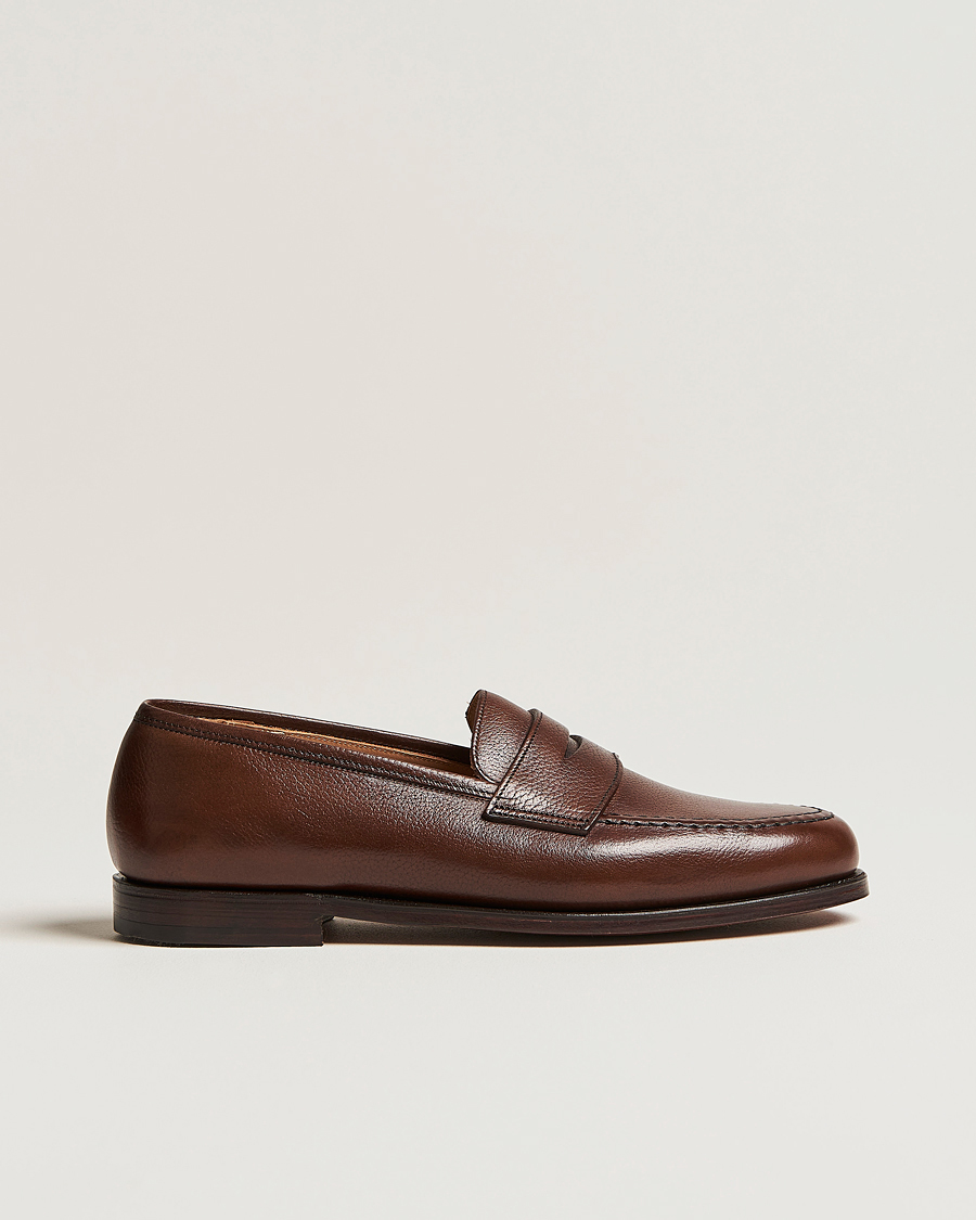 Homme | Crockett & Jones x Tärnsjö Garveri Boston Milled Grain Leather Sole Dk Brown Calf | Crockett & Jones x Tärnsjö Garveri | Boston Milled Grain Leather Sole Dk Brown Calf