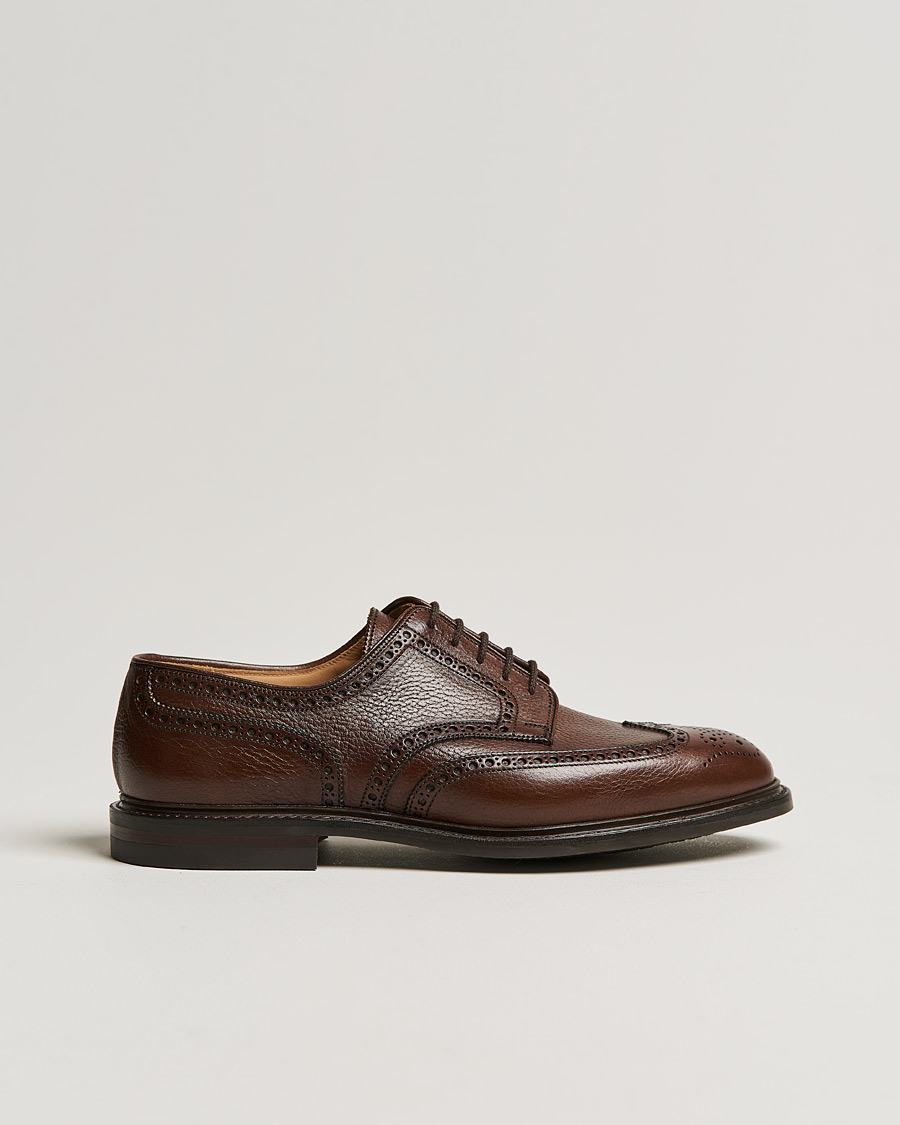 Homme | Crockett & Jones x Tärnsjö Garveri Pembroke Milled Grain City Sole Dk Brown Calf | Crockett & Jones x Tärnsjö Garveri | Pembroke Milled Grain City Sole Dk Brown Calf
