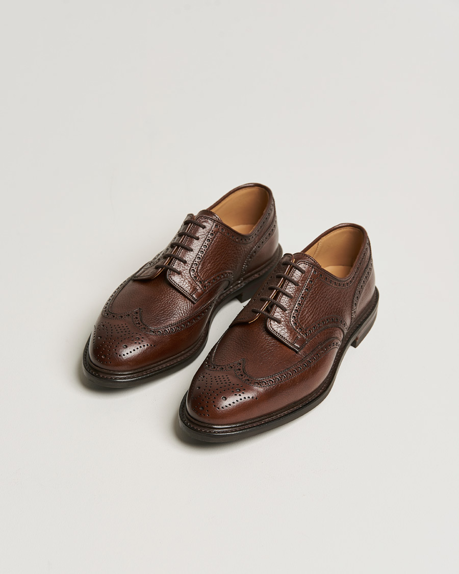 Homme | Crockett & Jones x Tärnsjö Garveri Pembroke Milled Grain City Sole Dk Brown Calf | Crockett & Jones x Tärnsjö Garveri | Pembroke Milled Grain City Sole Dk Brown Calf