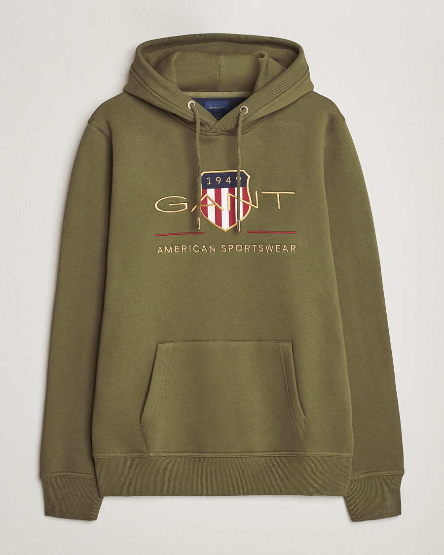 Homme | Pulls Et Tricots | GANT | Archive Shield Hoodie Racing Green