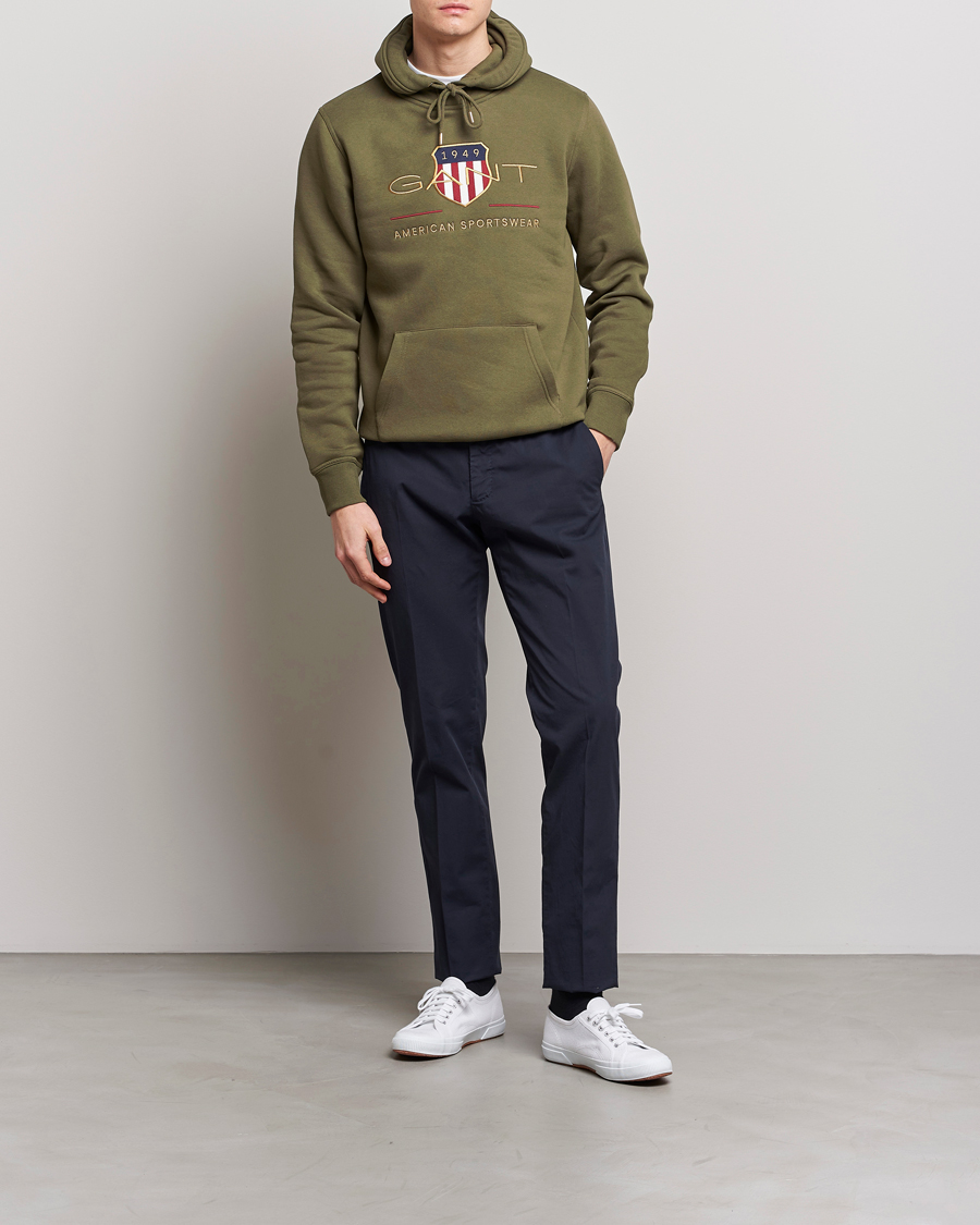 Homme | Pulls Et Tricots | GANT | Archive Shield Hoodie Racing Green