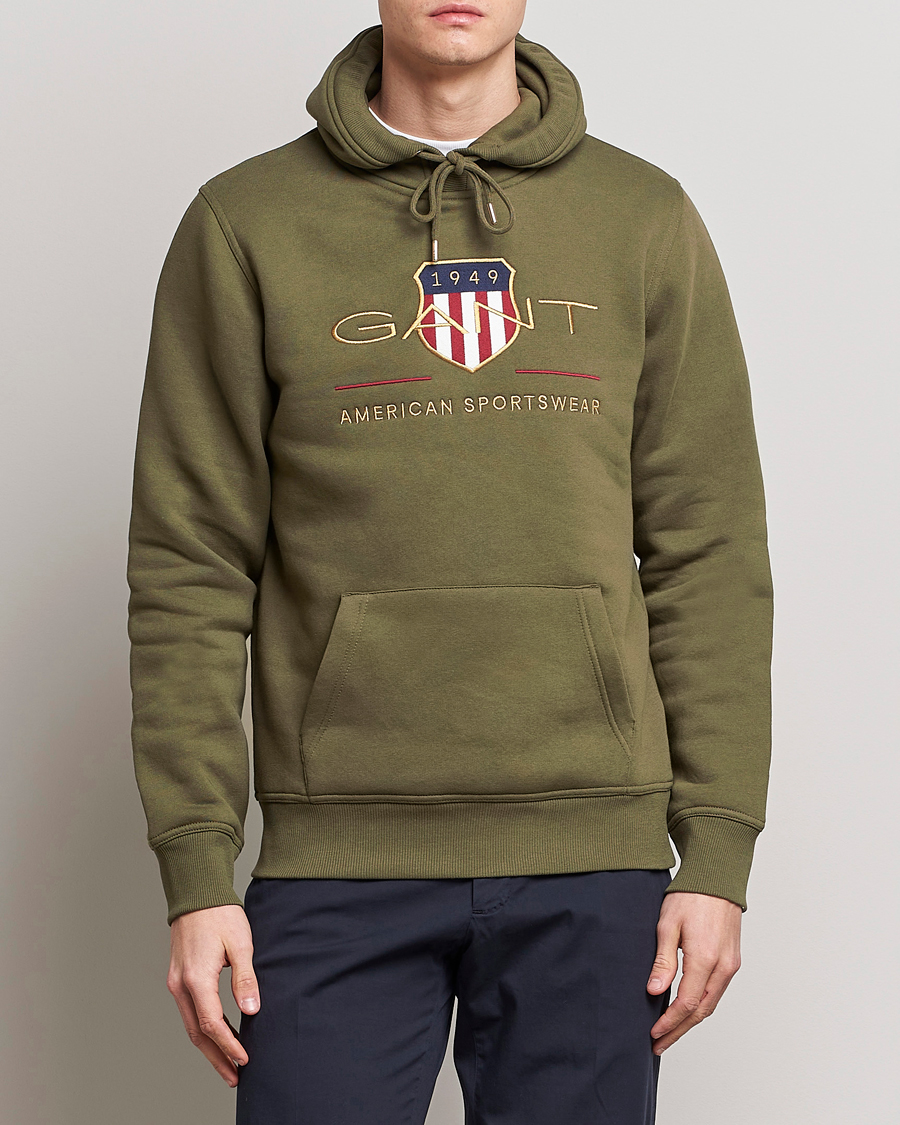 Homme | Pulls Et Tricots | GANT | Archive Shield Hoodie Racing Green