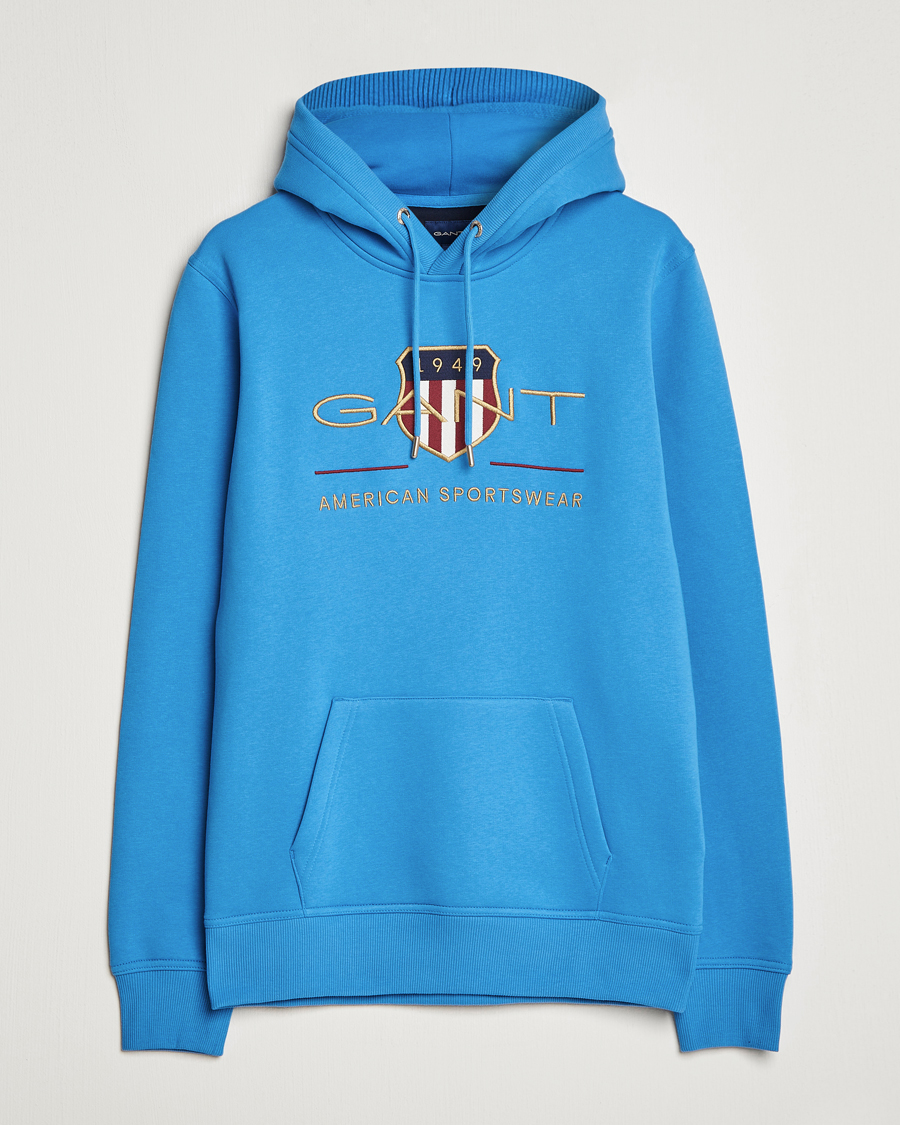 Homme | Pulls Et Tricots | GANT | Archive Shield Hoodie Day Blue