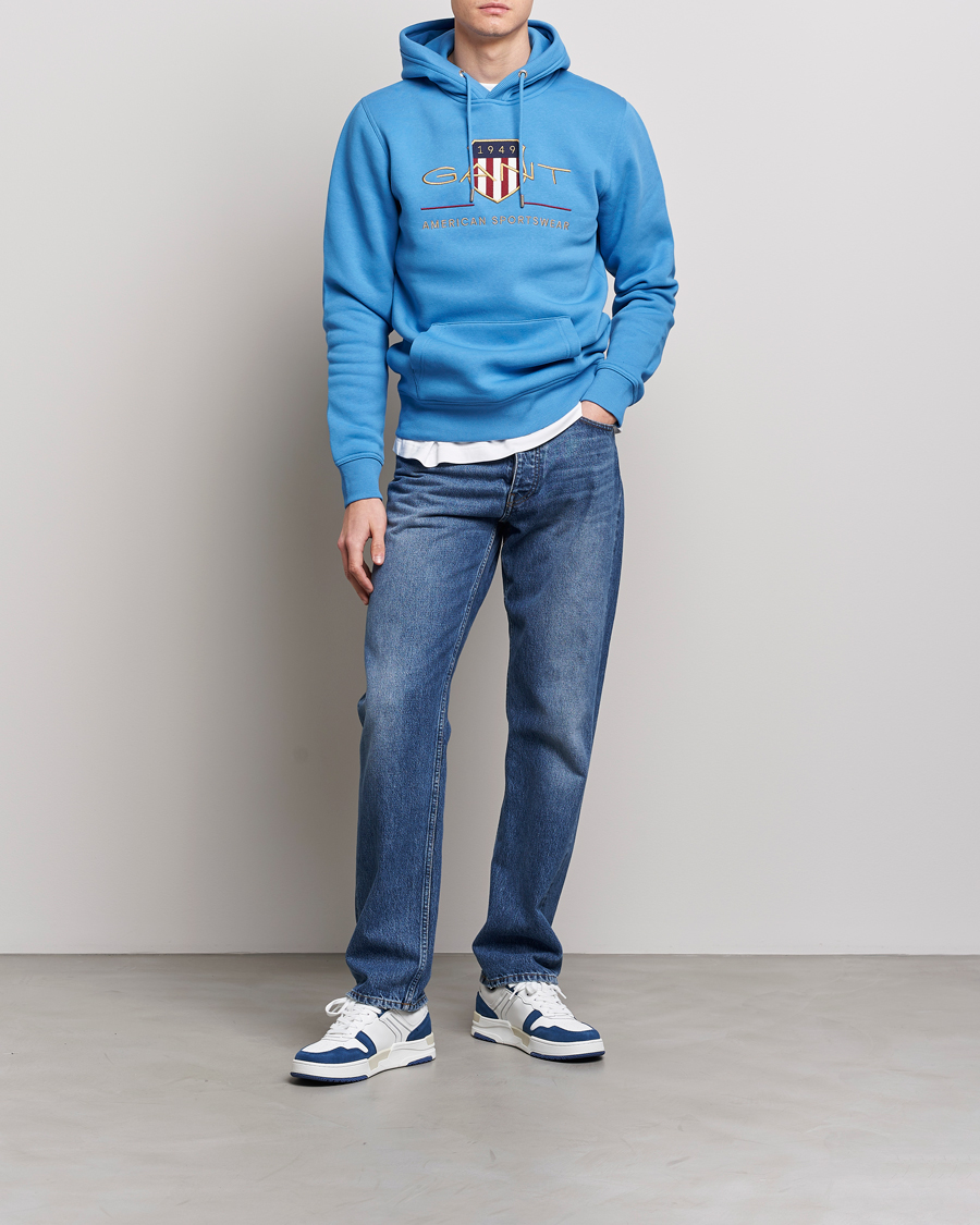 Homme | Pulls Et Tricots | GANT | Archive Shield Hoodie Day Blue