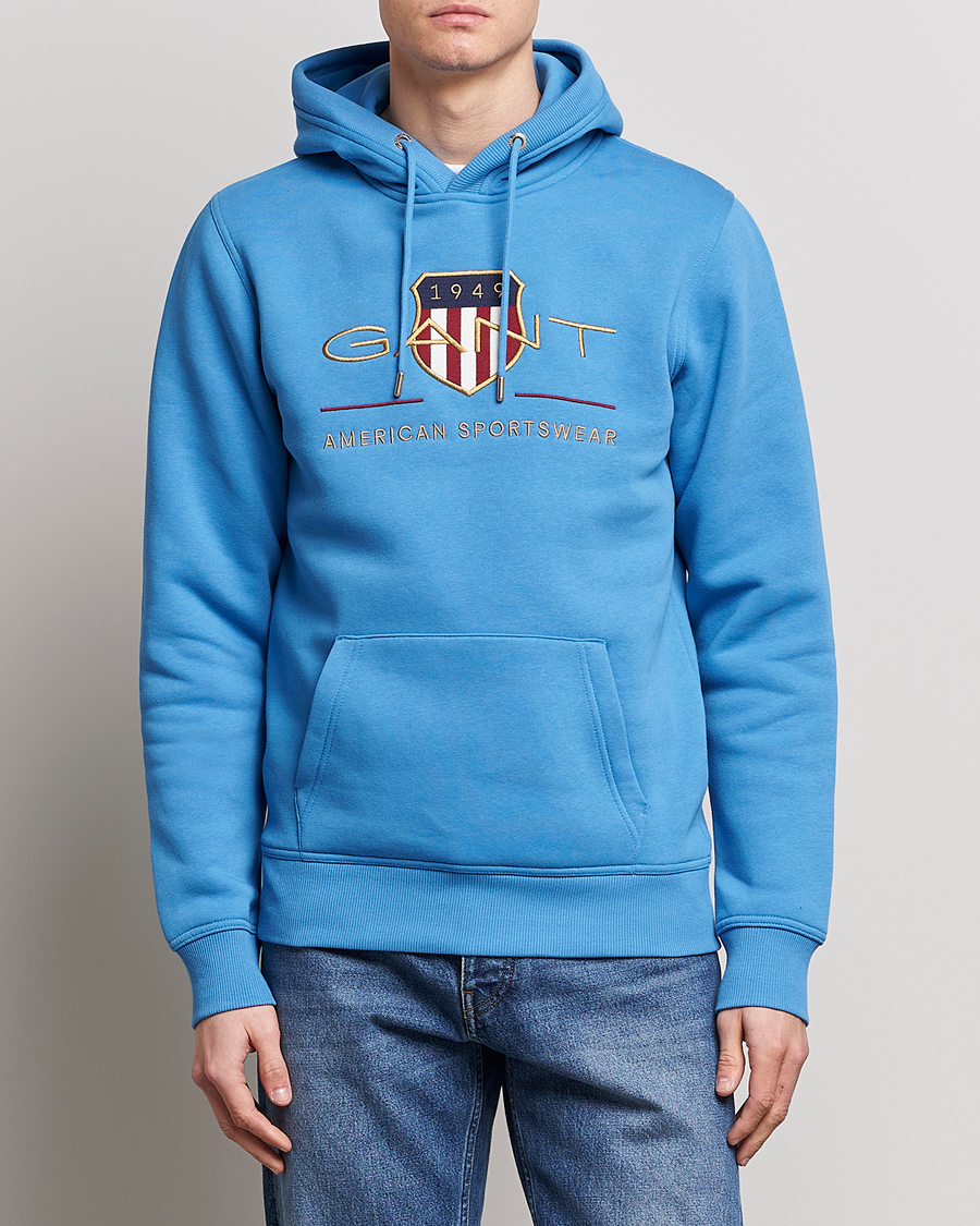 Homme | Pulls Et Tricots | GANT | Archive Shield Hoodie Day Blue