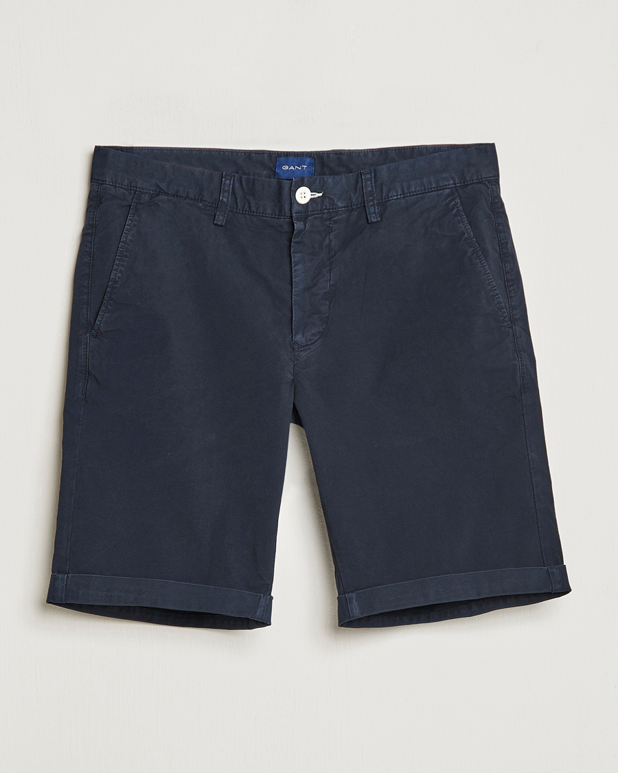 Homme | Shorts | GANT | Regular Sunbleached Shorts Marine