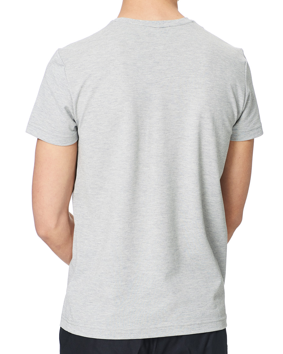 Homme | T-shirts | GANT | Cotton Pique Crew Neck Tee Grey Melange