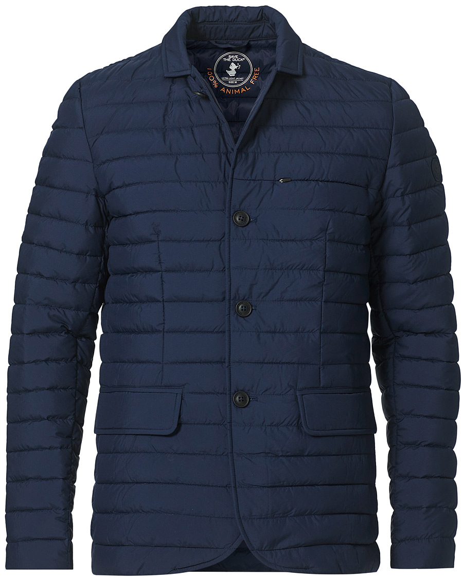 Homme | Manteaux Et Vestes | Save The Duck | Kepler Lightweight Matt Padded Blazer Navy Blue