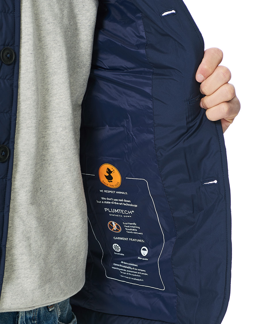 Homme | Manteaux Et Vestes | Save The Duck | Kepler Lightweight Matt Padded Blazer Navy Blue