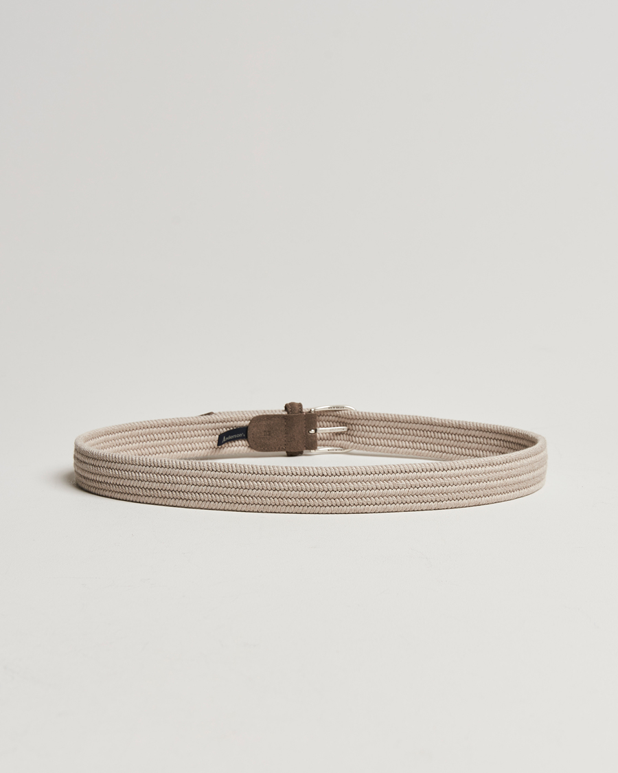 Homme | Sections | Anderson's | Braided Wool Belt Beige