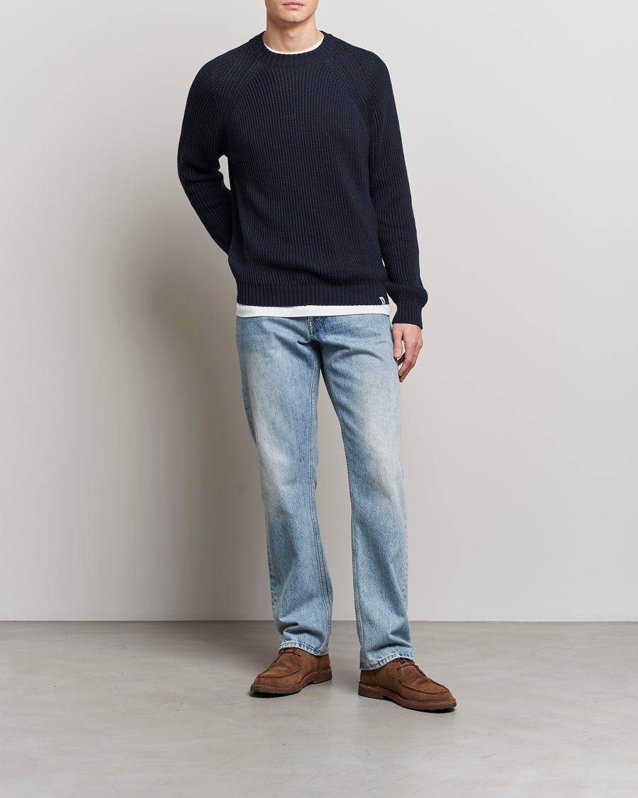 Homme | Pulls Et Tricots | Peregrine | Harry Organic Cotton Sweater Navy