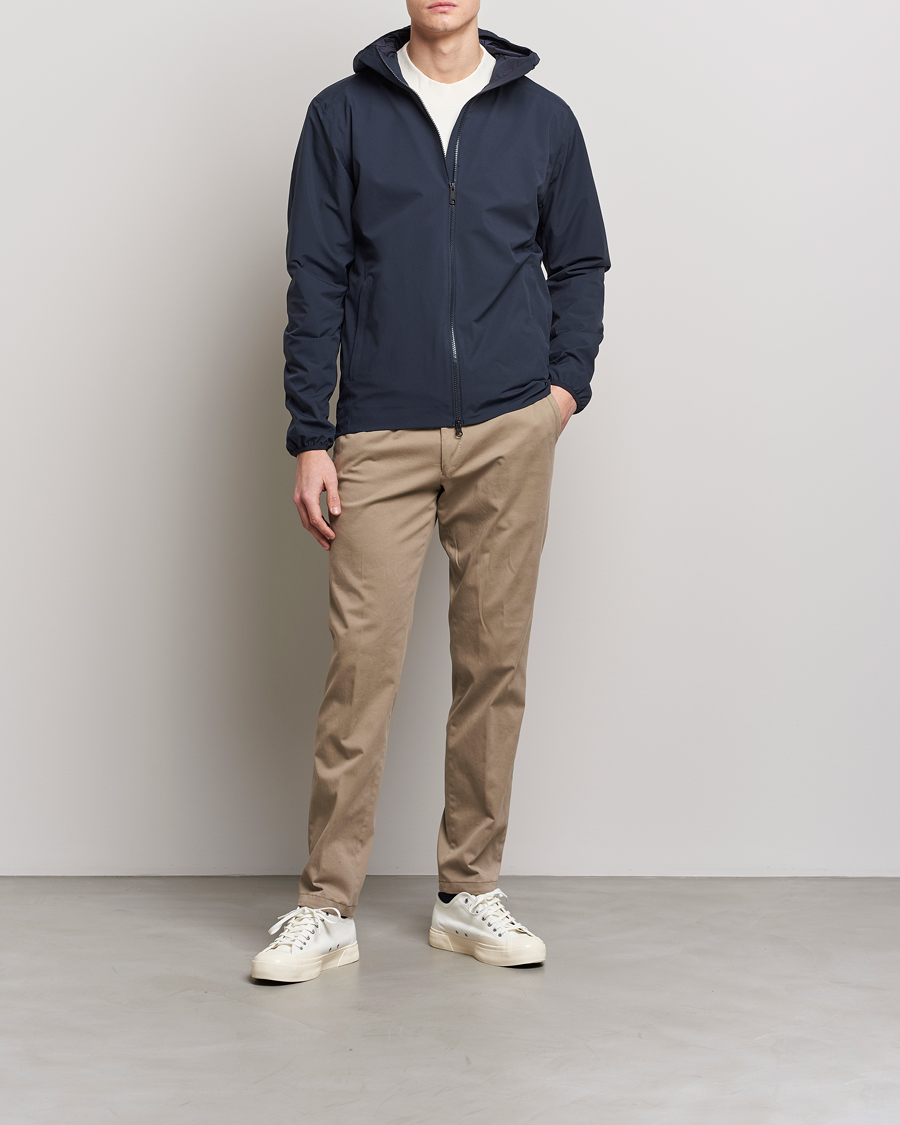Homme | Manteaux Et Vestes | Scandinavian Edition | Hood Waterproof Jacket Midnight Blue
