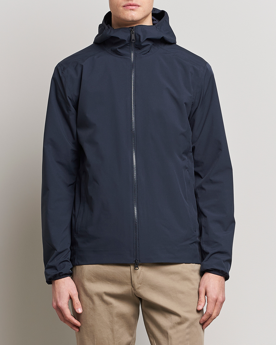 Homme | Manteaux Et Vestes | Scandinavian Edition | Hood Waterproof Jacket Midnight Blue