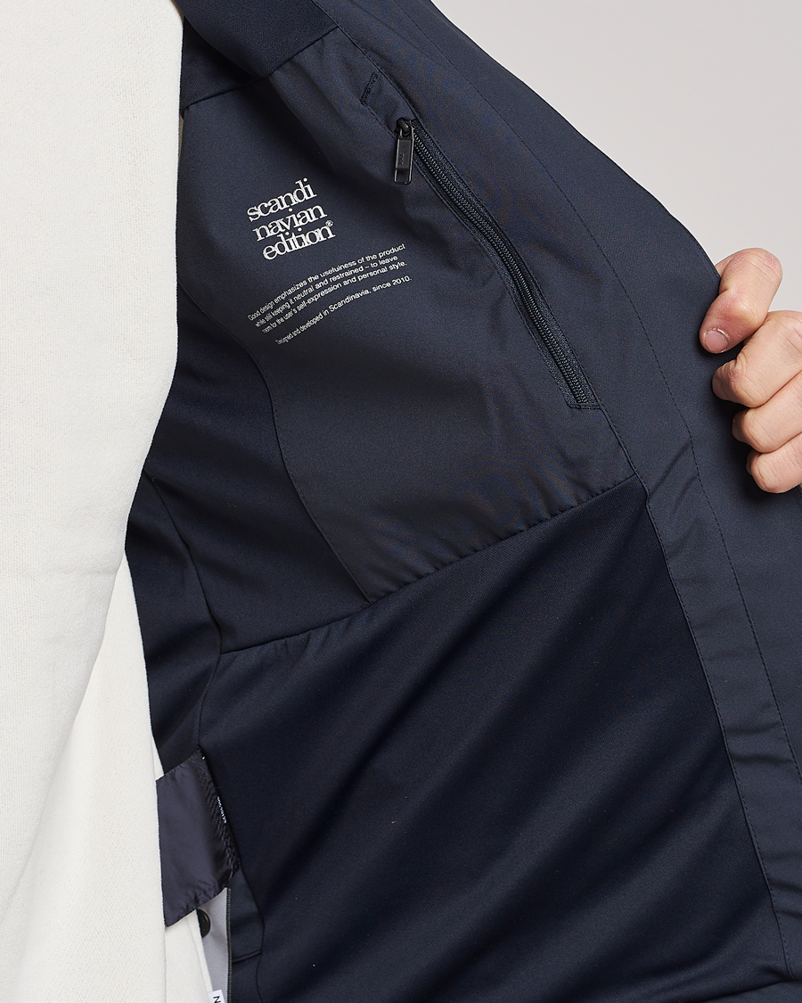 Homme | Manteaux Et Vestes | Scandinavian Edition | Hood Waterproof Jacket Midnight Blue