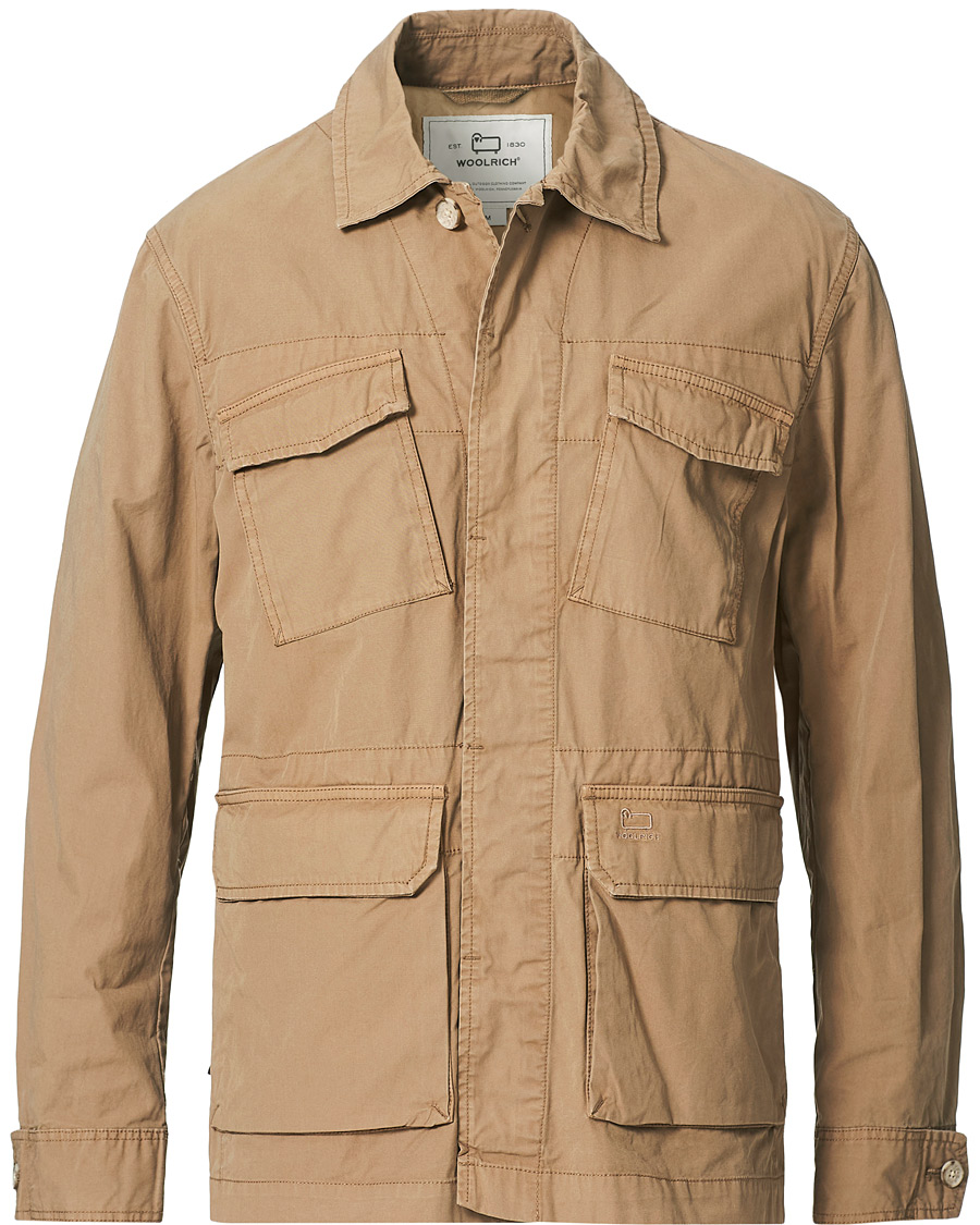 Homme | Chemises | Woolrich | Military Cotton Field Shirt Jacket Khaki