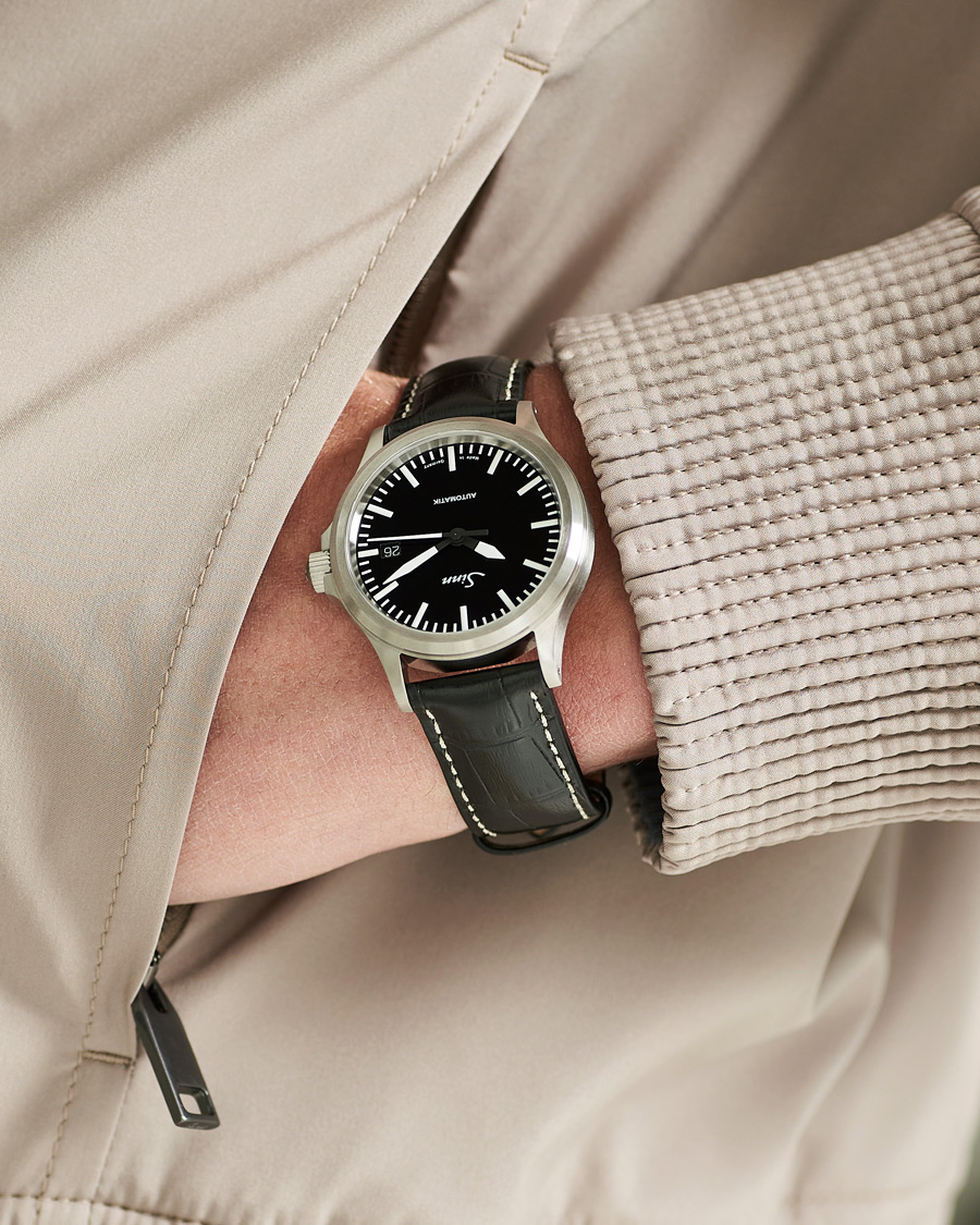 Homme | Fine watches | Sinn | 556 I Date Watch 38,5mm Leather Strap Black
