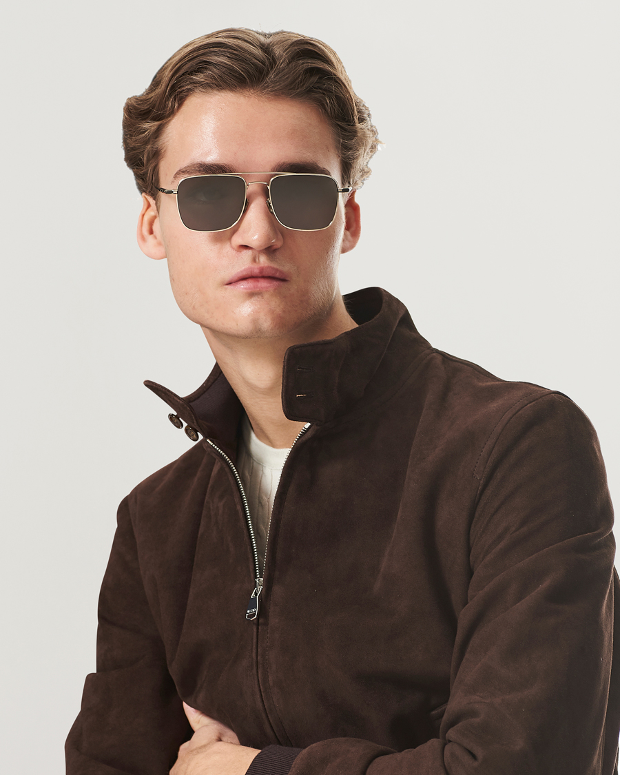 Homme | Luxury Brands | Brioni | BR0101S Sunglasses Gold/Grey