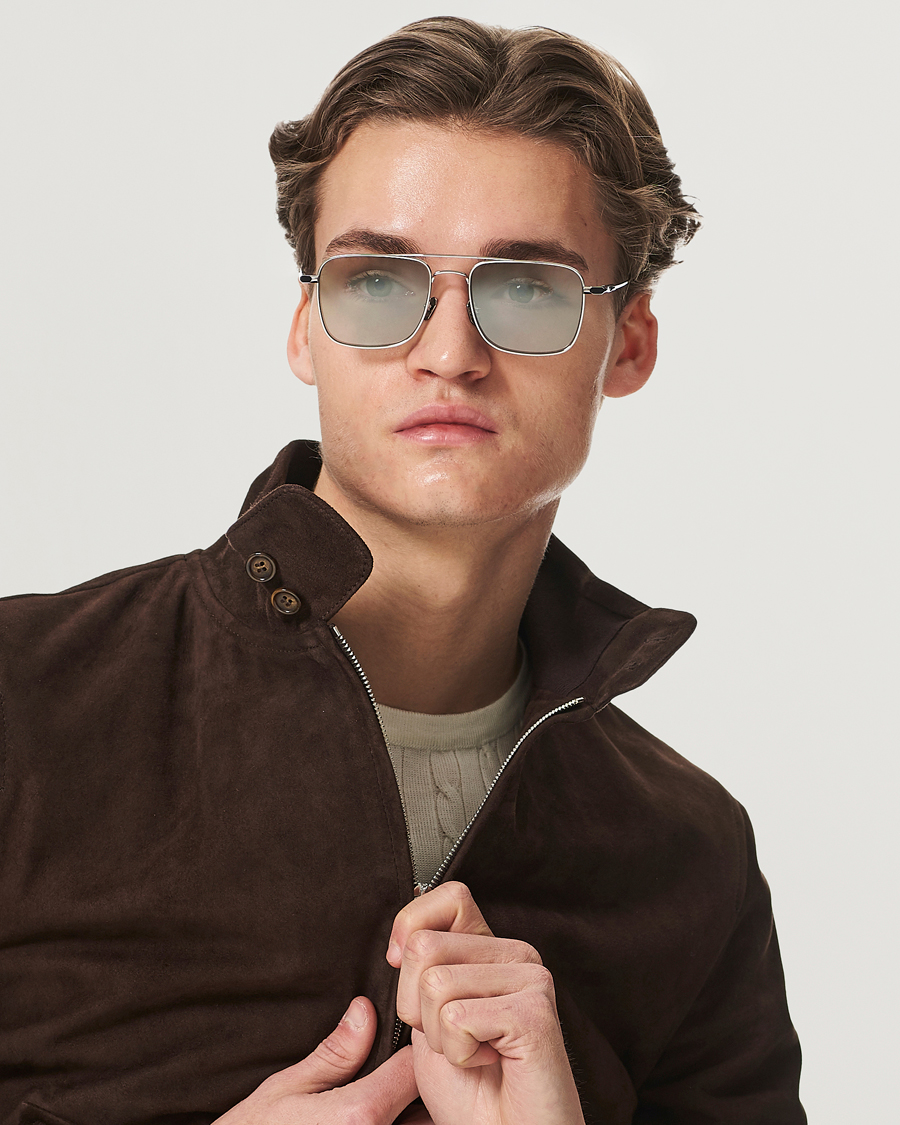 Homme |  | Brioni | BR0101S Sunglasses Silver/Green