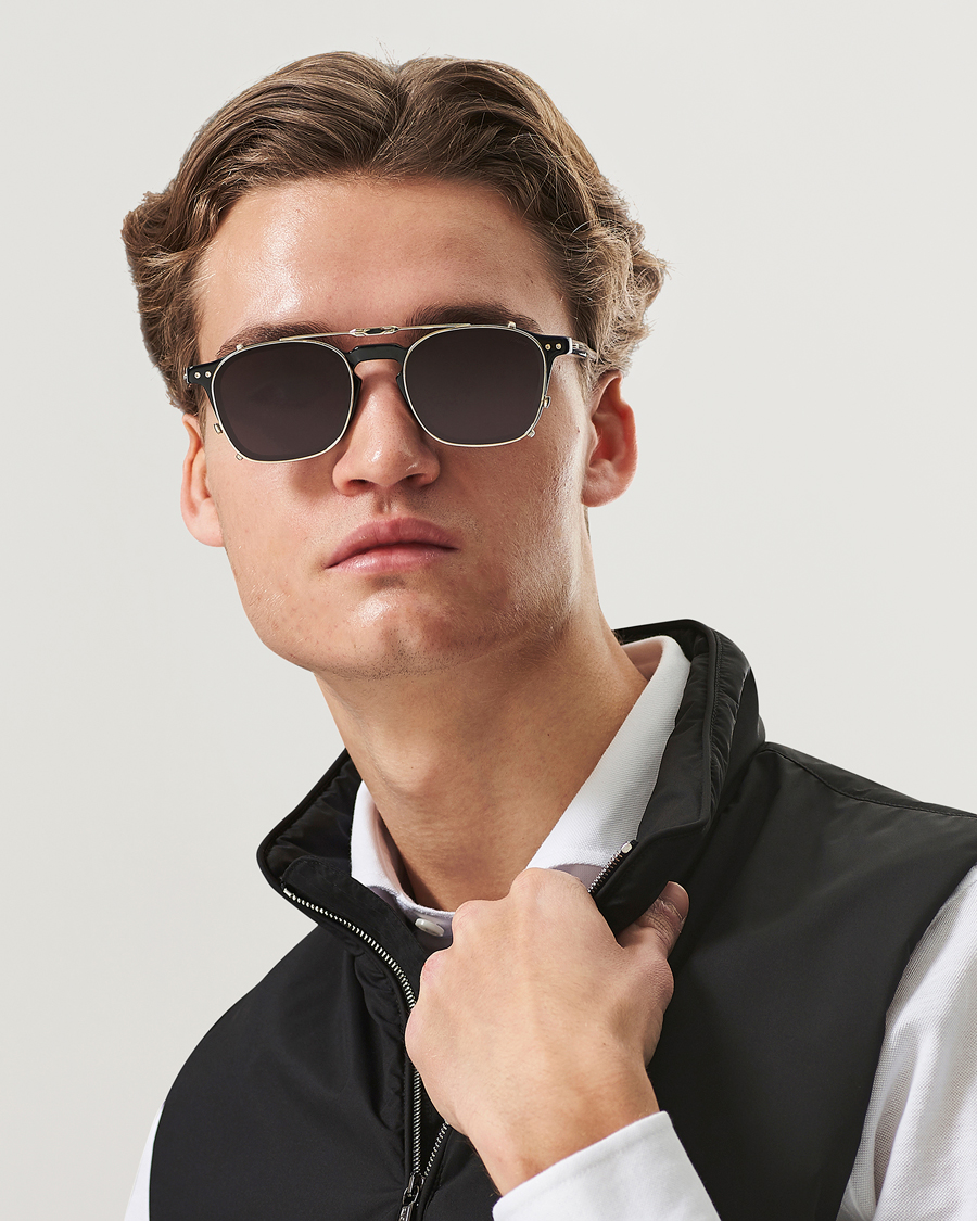 Homme | Luxury Brands | Brioni | BR0097S Sunglasses Black/Grey