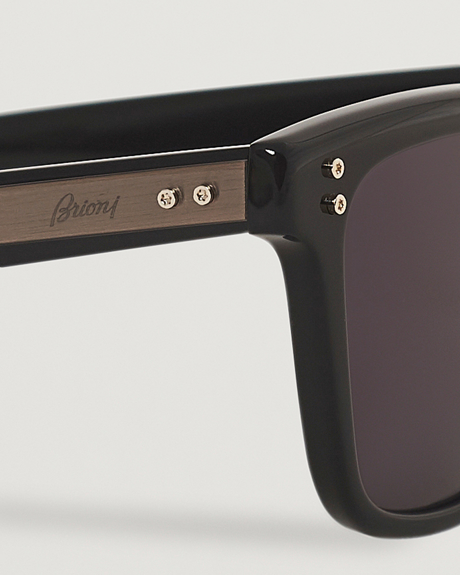 Homme | Brioni BR0099S Sunglasses Black/Grey | Brioni | BR0099S Sunglasses Black/Grey