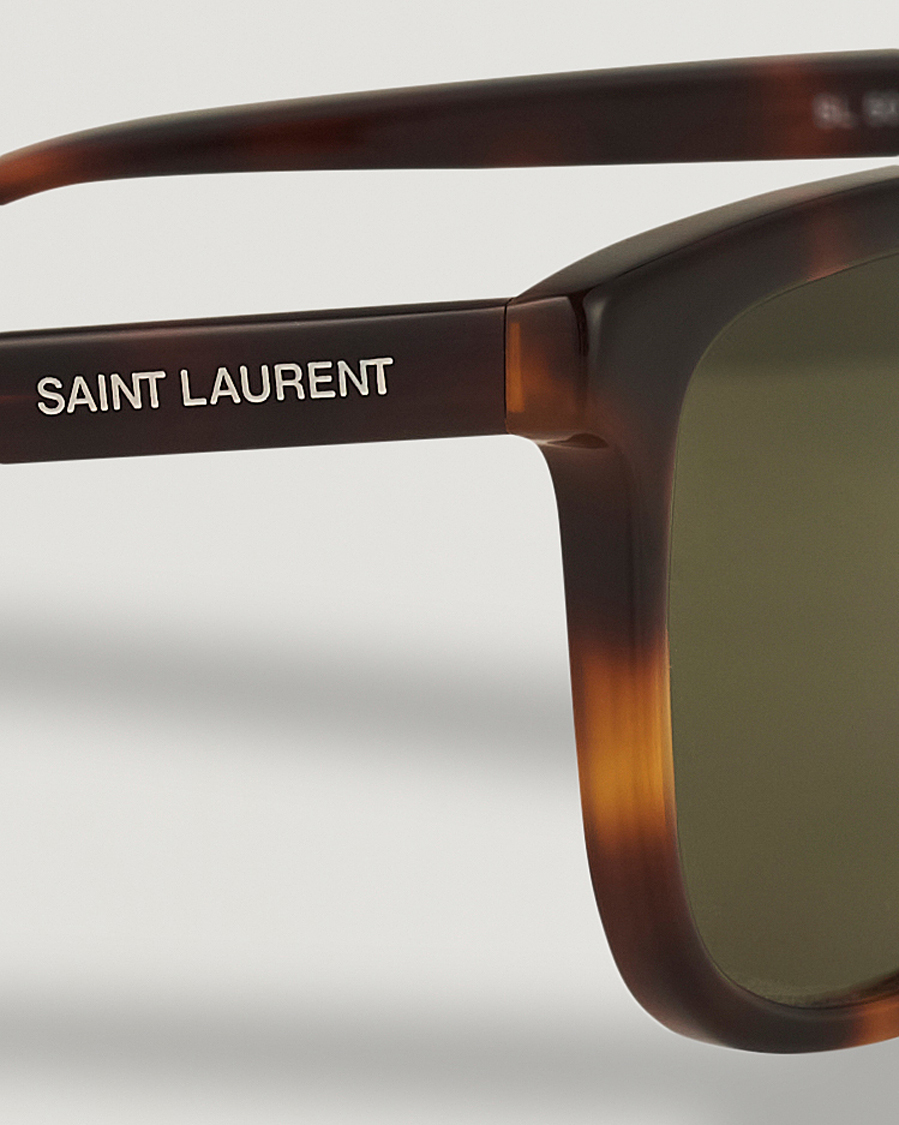Homme | Saint Laurent SL 501 Sunglasses Havana/Green | Saint Laurent | SL 501 Sunglasses Havana/Green